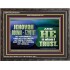 JEHOVAI ADONAI - TZVA'OT OUR GOODNESS FORTRESS HIGH TOWER DELIVERER AND SHIELD  Christian Quote Wooden Frame  GWFAVOUR10754  "45X33"