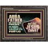 ABBA FATHER WILL OPEN RIVERS IN HIGH PLACES AND FOUNTAINS IN THE MIDST OF THE VALLEY  Bible Verse Wooden Frame  GWFAVOUR10756  "45X33"