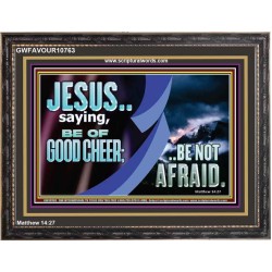 BE OF GOOD CHEER BE NOT AFRAID  Contemporary Christian Wall Art  GWFAVOUR10763  "45X33"