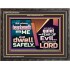 WHOSO HEARKENETH UNTO THE LORD SHALL DWELL SAFELY  Christian Artwork  GWFAVOUR10767  "45X33"