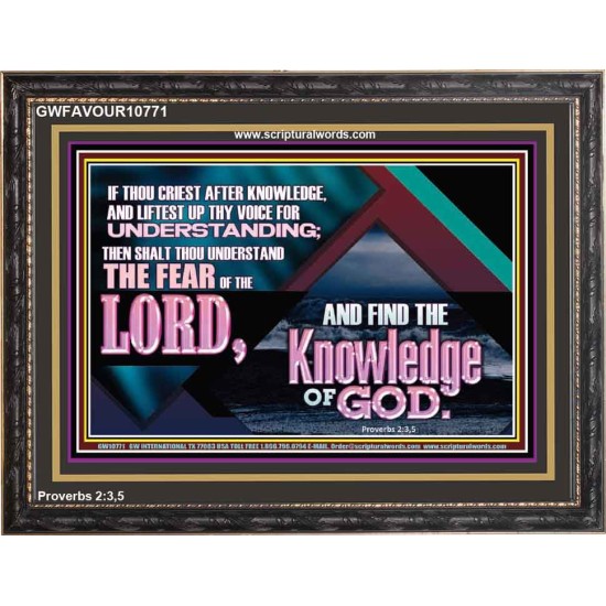 CRY OUT FOR WISDOM BEG FOR UNDERSTANDING  Biblical Art  GWFAVOUR10771  