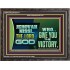 JEHOVAHNISSI THE LORD GOD WHO GIVE YOU THE VICTORY  Bible Verses Wall Art  GWFAVOUR10774  "45X33"