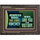 JEHOVAHNISSI THE LORD GOD WHO GIVE YOU THE VICTORY  Bible Verses Wall Art  GWFAVOUR10774  