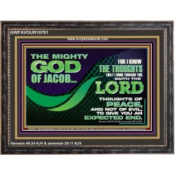 FOR I KNOW THE THOUGHTS THAT I THINK TOWARD YOU  Christian Wall Art Wall Art  GWFAVOUR10781  "45X33"