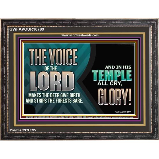 THE VOICE OF THE LORD MAKES THE DEER GIVE BIRTH  Art & Wall Décor  GWFAVOUR10789  