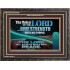 THE VOICE OF THE LORD GIVE STRENGTH UNTO HIS PEOPLE  Contemporary Christian Wall Art Wooden Frame  GWFAVOUR10795  "45X33"