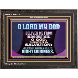 DELIVER ME FROM BLOODGUILTINESS  Religious Wall Art   GWFAVOUR11741  "45X33"