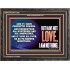 WITHOUT LOVE A VESSEL IS NOTHING  Righteous Living Christian Wooden Frame  GWFAVOUR11765  "45X33"