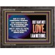 WITHOUT LOVE A VESSEL IS NOTHING  Righteous Living Christian Wooden Frame  GWFAVOUR11765  