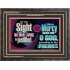 IN THY SIGHT SHALL NO MAN LIVING BE JUSTIFIED  Church Decor Wooden Frame  GWFAVOUR11919  "45X33"