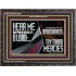 HEAR ME SPEEDILY O LORD ACCORDING TO THY LOVINGKINDNESS  Ultimate Inspirational Wall Art Wooden Frame  GWFAVOUR11922  "45X33"