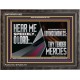 HEAR ME SPEEDILY O LORD ACCORDING TO THY LOVINGKINDNESS  Ultimate Inspirational Wall Art Wooden Frame  GWFAVOUR11922  