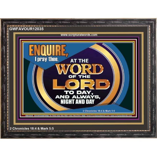 THE WORD OF THE LORD IS FOREVER SETTLED  Ultimate Inspirational Wall Art Wooden Frame  GWFAVOUR12035  