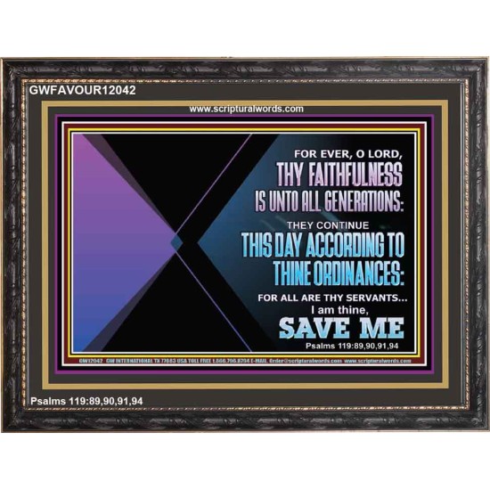 THIS DAY ACCORDING TO THY ORDINANCE O LORD SAVE ME  Children Room Wall Wooden Frame  GWFAVOUR12042  