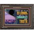ALL THY COMMANDMENTS ARE TRUTH  Scripture Art Wooden Frame  GWFAVOUR12051  "45X33"