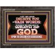 LET NO MAN DECEIVE YOU WITH VAIN WORDS  Scripture Art Work Wooden Frame  GWFAVOUR12057  