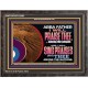 ABBA FATHER I WILL PRAISE THEE AMONG THE PEOPLE  Contemporary Christian Art Wooden Frame  GWFAVOUR12083  