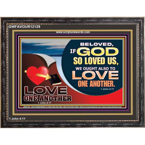 LOVE ONE ANOTHER  Custom Contemporary Christian Wall Art  GWFAVOUR12129  