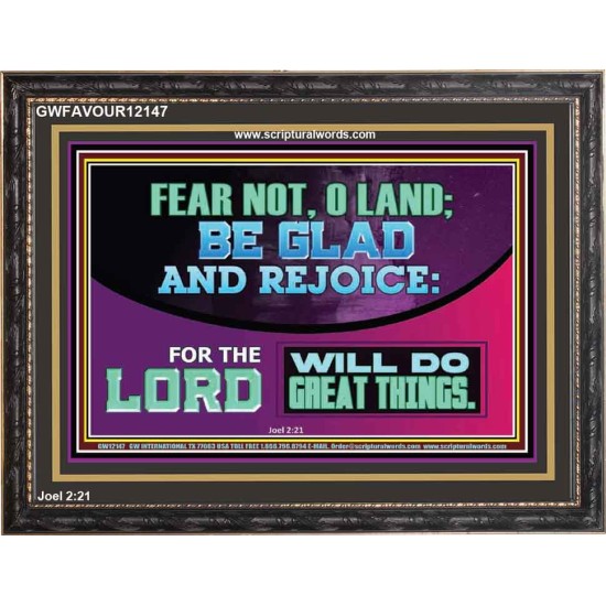 THE LORD WILL DO GREAT THINGS  Custom Inspiration Bible Verse Wooden Frame  GWFAVOUR12147  