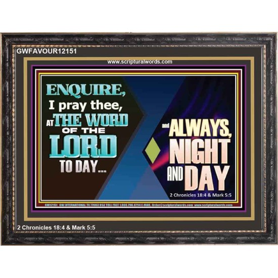 THE WORD OF THE LORD TO DAY  New Wall Décor  GWFAVOUR12151  