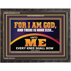 UNTO ME EVERY KNEE SHALL BOW  Scripture Wall Art  GWFAVOUR12176  "45X33"