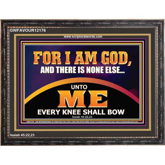 UNTO ME EVERY KNEE SHALL BOW  Scripture Wall Art  GWFAVOUR12176  