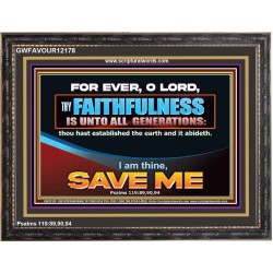 O LORD THOU HAST ESTABLISHED THE EARTH AND IT ABIDETH  Large Scriptural Wall Art  GWFAVOUR12178  "45X33"