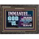 IMMANUEL GOD WITH US OUR REFUGE AND STRENGTH MIGHTY TO SAVE  Ultimate Inspirational Wall Art Wooden Frame  GWFAVOUR12247  