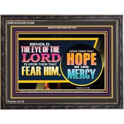 THE EYE OF THE LORD IS UPON THEM THAT FEAR HIM  Church Wooden Frame  GWFAVOUR12356  "45X33"