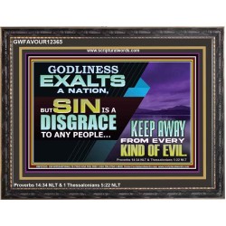 SIN IS A DISGRACE TO ANY PEOPLE KEEP AWAY FROM EVERY KIND OF EVIL  Church Picture  GWFAVOUR12365  