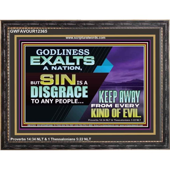 SIN IS A DISGRACE TO ANY PEOPLE KEEP AWAY FROM EVERY KIND OF EVIL  Church Picture  GWFAVOUR12365  