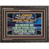 DELIVERED ME FROM MY STRONG ENEMY  Sanctuary Wall Wooden Frame  GWFAVOUR12376  "45X33"
