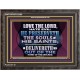 HE PRESERVETH THE SOULS OF HIS SAINTS  Ultimate Power Wooden Frame  GWFAVOUR12380  