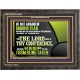 THE LORD SHALL BE THY CONFIDENCE  Unique Scriptural Wooden Frame  GWFAVOUR12410  