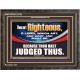 THOU ART RIGHTEOUS O LORD  Christian Wooden Frame Wall Art  GWFAVOUR12702  