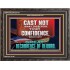 CONFIDENCE WHICH HATH GREAT RECOMPENCE OF REWARD  Bible Verse Wooden Frame  GWFAVOUR12719  "45X33"