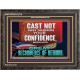 CONFIDENCE WHICH HATH GREAT RECOMPENCE OF REWARD  Bible Verse Wooden Frame  GWFAVOUR12719  