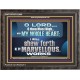 SHEW FORTH ALL THY MARVELLOUS WORKS  Bible Verse Wooden Frame  GWFAVOUR12948  