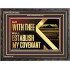 WITH THEE WILL I ESTABLISH MY COVENANT  Bible Verse Wall Art  GWFAVOUR12953  "45X33"