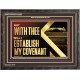 WITH THEE WILL I ESTABLISH MY COVENANT  Bible Verse Wall Art  GWFAVOUR12953  