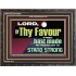 THY FAVOUR HAST MADE MY MOUNTAIN TO STAND STRONG  Modern Christian Wall Décor Wooden Frame  GWFAVOUR12960  "45X33"