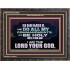 DO ALL MY COMMANDMENTS AND BE HOLY   Bible Verses to Encourage  Wooden Frame  GWFAVOUR12962  "45X33"