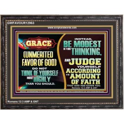 GRACE UNMERITED FAVOR OF GOD  Bible Scriptures on Love Wooden Frame  GWFAVOUR12963  "45X33"