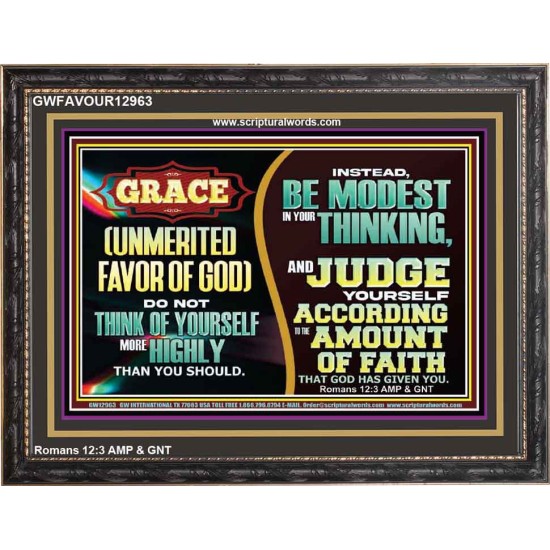 GRACE UNMERITED FAVOR OF GOD  Bible Scriptures on Love Wooden Frame  GWFAVOUR12963  