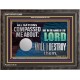 IN THE NAME OF THE LORD WILL I DESTROY THEM  Biblical Paintings Wooden Frame  GWFAVOUR12966  
