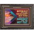 BETTER IS IT THAT THOU SHOULDEST NOT VOW  Biblical Art Wooden Frame  GWFAVOUR12975  "45X33"
