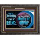 THE ALMIGHTY SHALL BE THY DEFENCE  Religious Art Wooden Frame  GWFAVOUR12979  