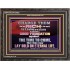 GOOD FOUNDATION AGAINST THE TIME TO COME  Scriptural Wooden Frame Glass Wooden Frame  GWFAVOUR12982  "45X33"