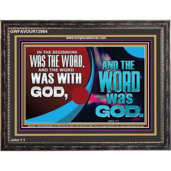 THE WORD OF LIFE THE FOUNDATION OF HEAVEN AND THE EARTH  Ultimate Inspirational Wall Art Picture  GWFAVOUR12984  