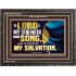 THE LORD IS MY STRENGTH AND SONG AND MY SALVATION  Righteous Living Christian Wooden Frame  GWFAVOUR13033  "45X33"
